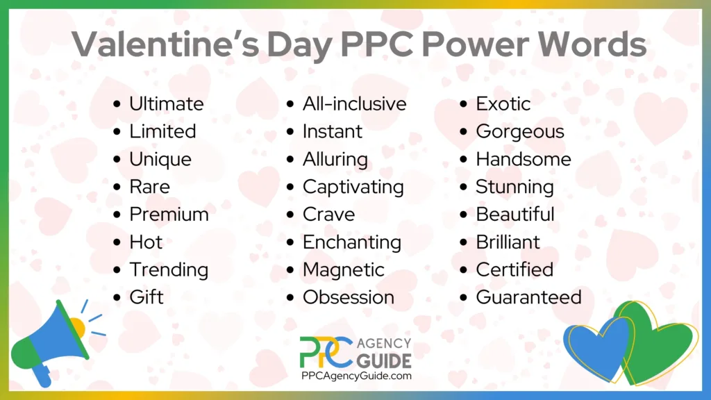 Valentine's Day PPC Power Words